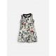 Tommy Hilfiger Floral Αμάνικο Φόρεμα Εκρού / Pre-Owned